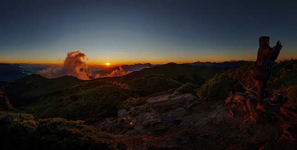 合歡山360夕陽環景